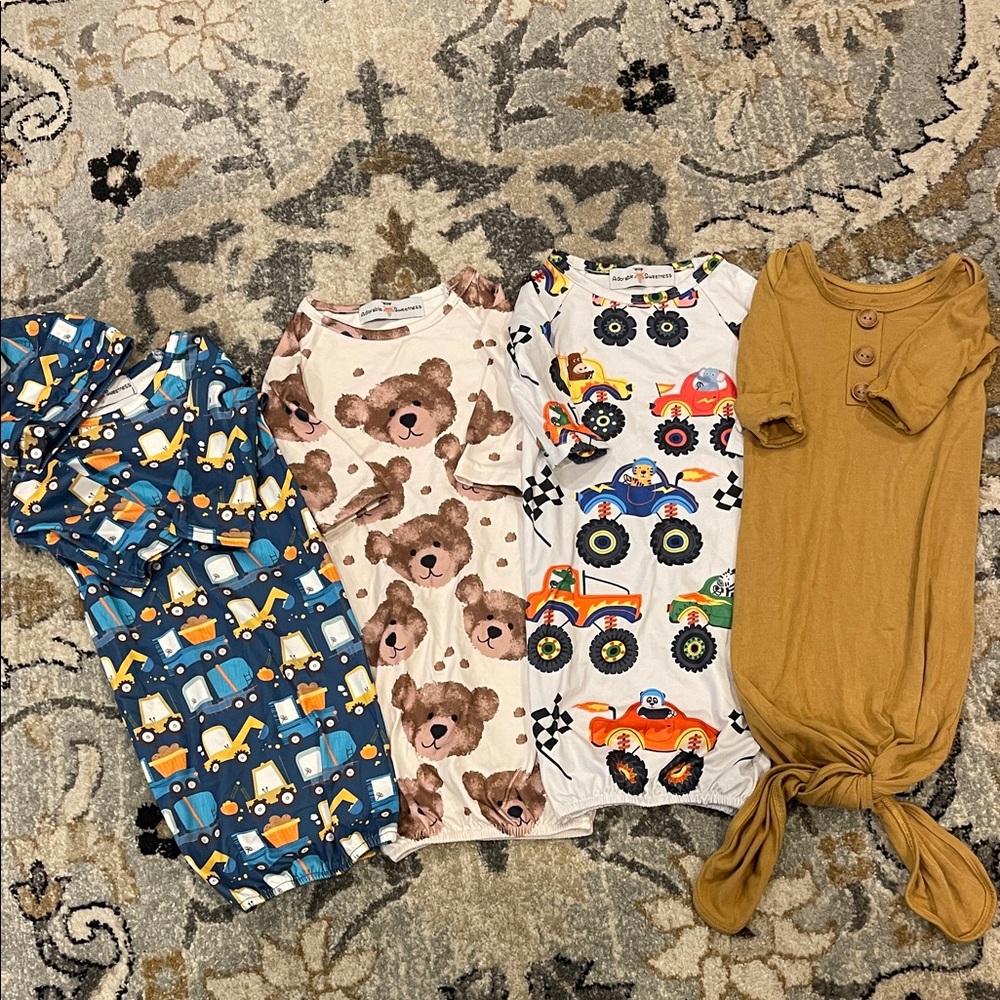 Cozy Kids Sleep Sacks - Blue, Cream, and Tan